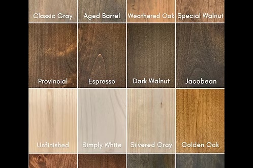 Florida Bunk Beds wood stain color options