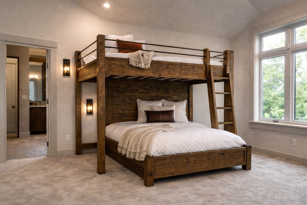 Blue Ridge Mountains Custom Bunk Bed | Park City Bunk Beds