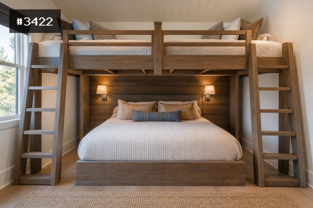 Twin XL over Queen Stair Bunk