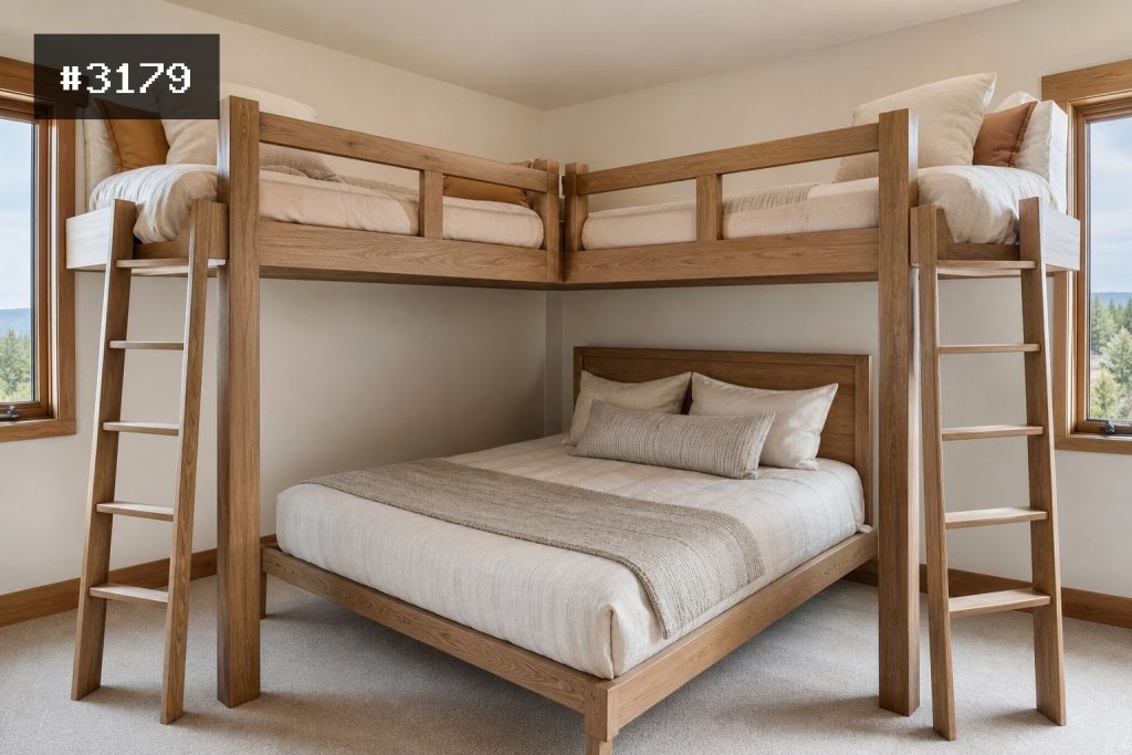 L-Shaped Corner Bunk