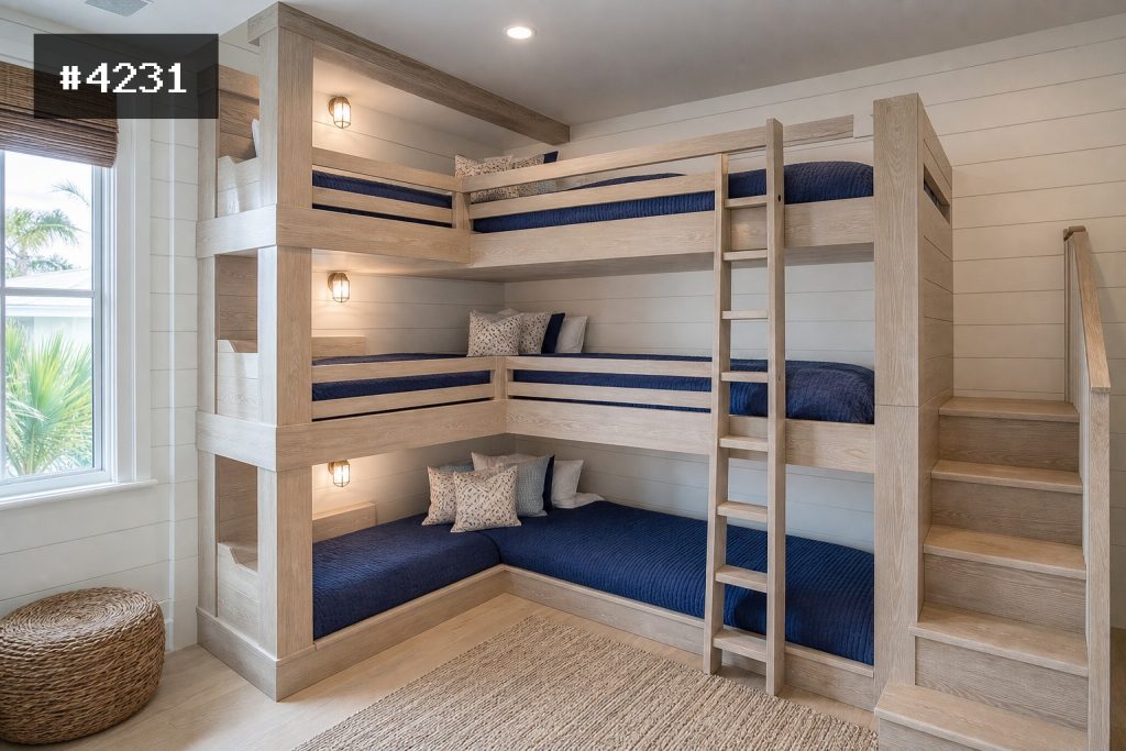 Traditional Triple-Stack Bunk #4231