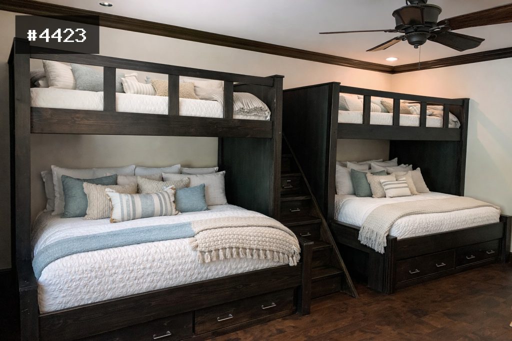 Lake House Custom Single Or Quad Bunk Bed | Park City Bunk Beds